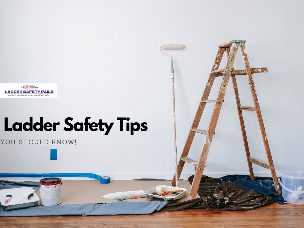 Ladder with white background