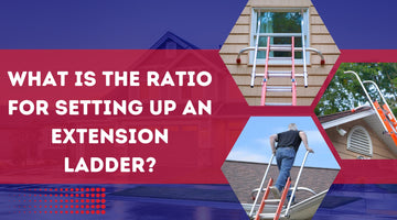 What is the ratio for setting up an extension ladder